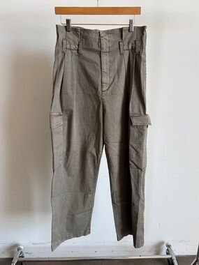 NWOT Agolde Paper Bag Cargo Trousers in Olive Sz 27